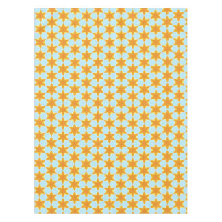 Tropical Starfruit Pattern Blue Orange  Tafelkleed