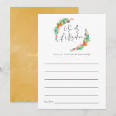 Tropical Summer Beach Baby shower Maman Conseil (Devant / Derrière)