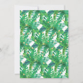 Tropical Summer Beach Luau Boys Baby shower Kaart (Achterkant)