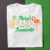 Tropical Summer Beach Luau Boys Baby shower T-shirt