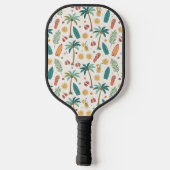 Tropical Summer Beach Pattern (1) Pickleball Paddle (Achterkant)
