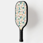 Tropical Summer Beach Pattern (1) Pickleball Paddle (Links)