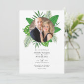 Tropical Summer Beach Photo Weddenschap Kaart (Staand voorkant)