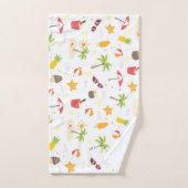 Tropical Summer Beach Vacances Motif Design (Serviette à main)
