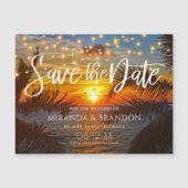 Tropical Summer Beach Wedding Save the Date Magnet (Devant)