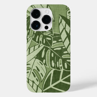 Tropical Summer Foliage Texture - Moss Green Case-Mate iPhone 14 Pro Hoesje