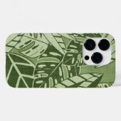 Tropical Summer Foliage Texture - Moss Green Case-Mate iPhone Case (Achterkant (horizontaal))