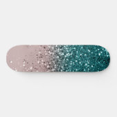 Tropical Summer Vibes Glitter #3 Skateboard (Horizontaal)