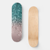 Tropical Summer Vibes Glitter #3 Skateboard (Voorkant)