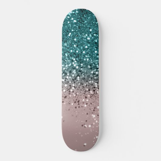 Tropical Summer Vibes Glitter #3 Skateboard (Voorkant)