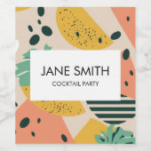 Tropical & Summer Vibes Wijn Etiket (Enkel label)