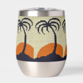 Tropical Sunrise Palmiers Artisan Crochet Imprimer (Avant)