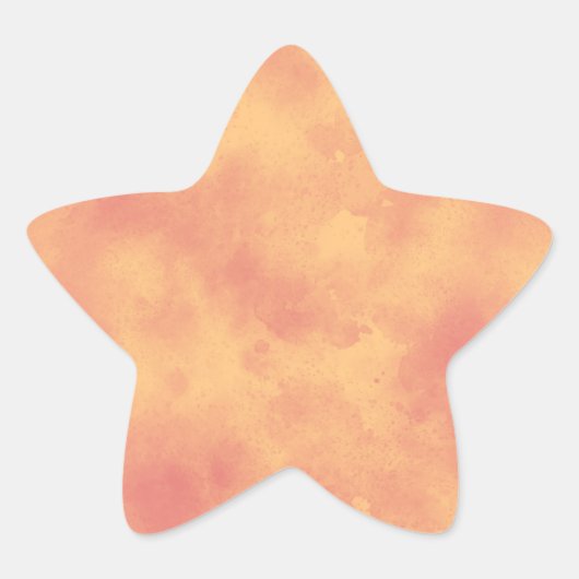 Tropical Sunrise Star Sticker (Voorkant)