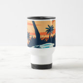 Tropical Sunset Beach Coffee Mug – Relaxing Palm (Centre)