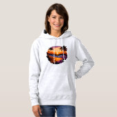Tropical Sunset Beach Sweat à capuche Femmes (Devant entier)