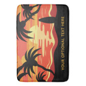 Tropical Sunset custom text badmatten (Voorkant Verticaal)