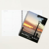 Tropical Sunset Island Foto personaliseren Planner (Display)