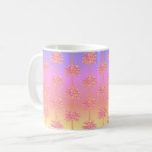Tropical Sunset Island Girl Palm Rose Mug (Devant gauche)