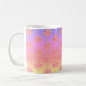 Tropical Sunset Island Girl Palm Rose Mug (Gauche)