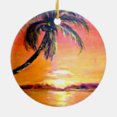 Tropical Sunset keepomwille ornament (Achterkant)