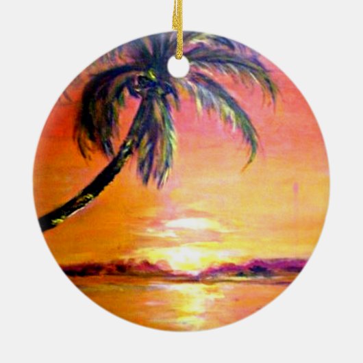 Tropical Sunset keepomwille ornament (Achterkant)