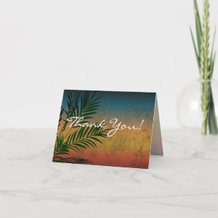 Tropical Sunset Palm Fronds Merci Notes
