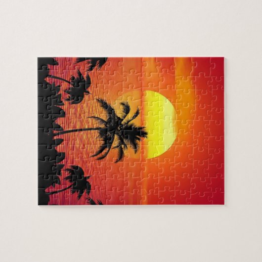 TROPICAL SUNSET PARADISE puzzle (Horizontal)