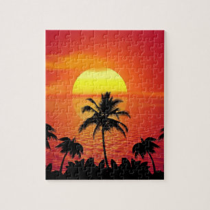 TROPICAL SUNSET PARADISE puzzle