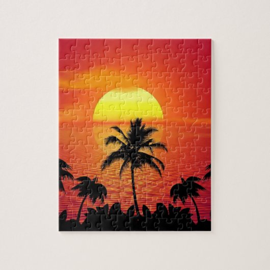TROPICAL SUNSET PARADISE puzzle (Vertical)