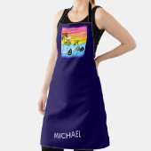 Tropical Sunset Sailing All-Over Print Schort (Insitu)