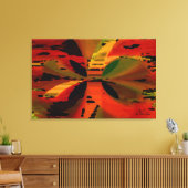 "Tropical Sunset" — Stretched Canvas afdrukken (Insitu (Woonkamer))