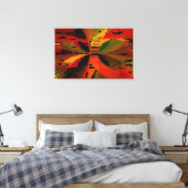 "Tropical Sunset" — Stretched Canvas afdrukken (Insitu (Slaapkamer))