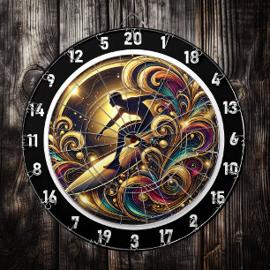 Tropical Surfer Abstract Energiestuk Dartbord