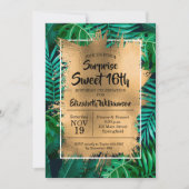 Tropical Sweet 16e anniversaire Invitations (Devant)