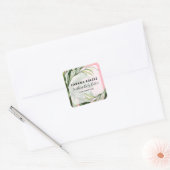 Tropical Thème Pink Étiquettes de produits (Enveloppe)