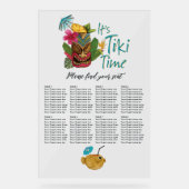 Tropical Tiki Time Luau Summer Beach Wedding (Recto)