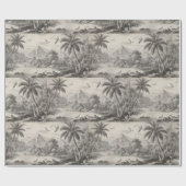 Tropical Toile de Jouy Cadeaupapier (Vlak)