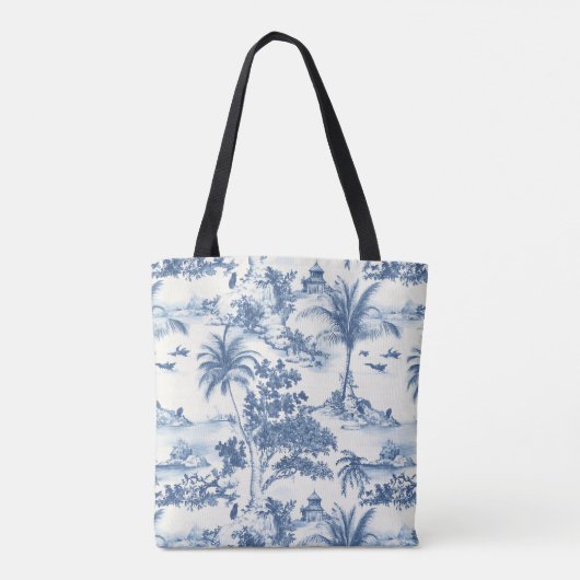 Tropical Toile de Jouy Draagtas (Achterkant)