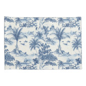 Tropical Toile de Jouy Kussensloop (Achterkant-Rechts)