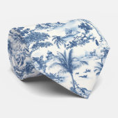 Tropical Toile de Jouy Stropdas (Opgerold)