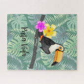 Tropical Toucan Pura Vida Design Jigsaw Puzzle Puz (Horizontal)
