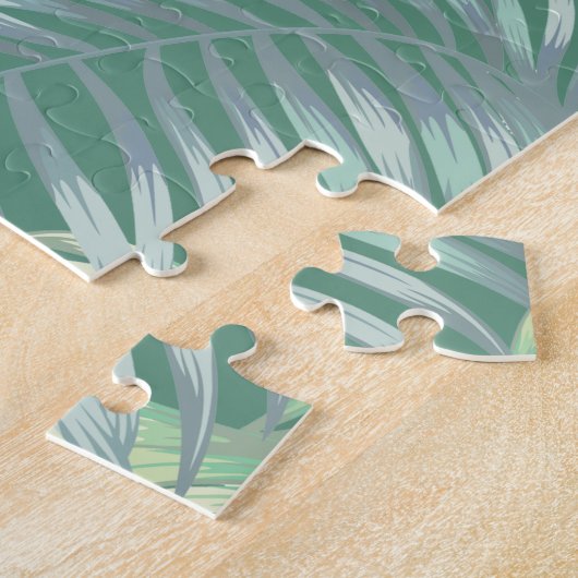Tropical Toucan Pura Vida Design Jigsaw Puzzle Puz (Côté)