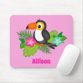 Tropical Toucan Roze Muismat (Met muis)