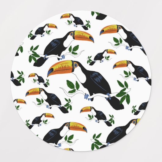 Tropical Toucans - Playful Jungle Labels (Design 2)