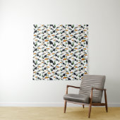 Tropical Toucans - Playful Jungle Wandkleed (In situ)