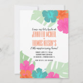 tropical tout MARIAGE ANNIVERSAIRE luau invitation (Devant)