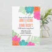 tropical tout MARIAGE ANNIVERSAIRE luau invitation (Debout devant)