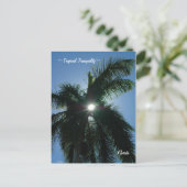 Tropical Tranquilité Floride Carte postale (Debout devant)