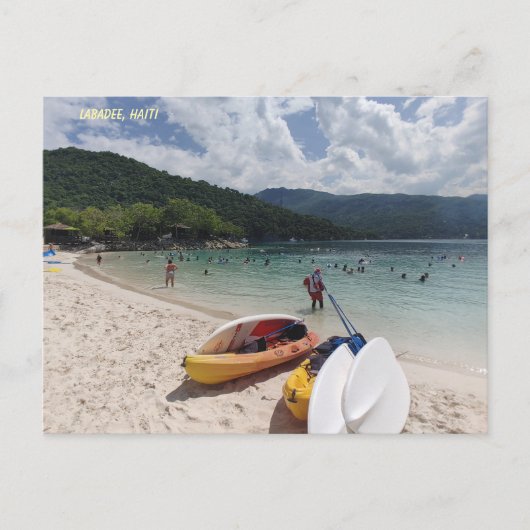 Tropical Tranquility – Labadee Beach Scene Briefkaart (Voorkant)