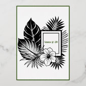 Tropical Vibe Party Menu (Achterkant)